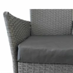 Flash Sale ❤️ Marquee 3pcs Steel Rattan Glass Setting Grey Other - To Australia ✨ -MARQUEE Store 10641b182f9b4fbb9828a92ac164da86