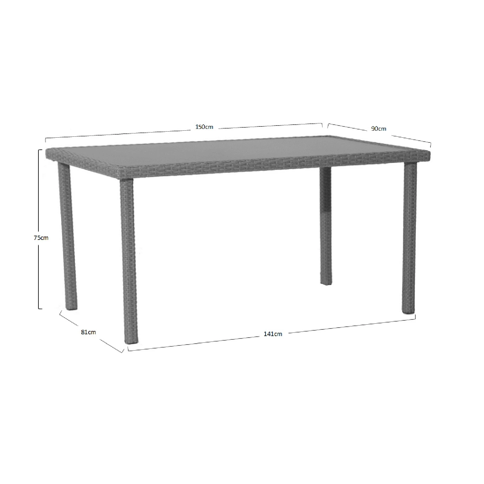 Best Pirce 👍 Marquee 150 X 90cm Bayfield Wicker Dining Table Other - To Australia 🤩 6 Best Pirce 👍 Marquee 150 X 90cm Bayfield Wicker Dining Table Other - To Australia 🤩 - Image 6