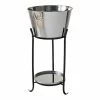 Flash Sale ✨ Marquee 20L Stainless Steel Drinks Cooler With Stand Silver / Black - To Australia ❤️