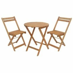 Best deal ❤️ Marquee 3 Piece Timber Folding Bistro Setting Other - To Australia 😍