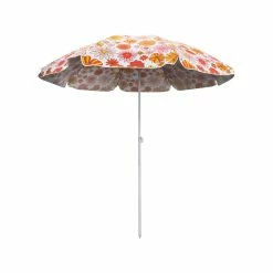 Wholesale 🌟 Australia Sale - Marquee 2m Orange Flower Pattern Portable Shade Umbrella ⌛