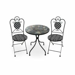 Budget 🌟 Australia Sale - Marquee 3 Piece Mosaic Tile Bistro Setting ⭐