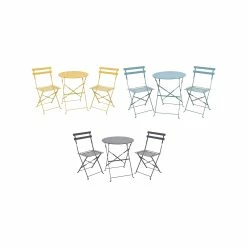 Best Sale 👍 Australia Only - Marquee Grey 3 Piece Troca Steel Bistro Setting 😍 -MARQUEE Store 4fa2f1dd2bfc4423a520a1b91aa86012