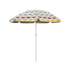 Best Pirce ❤️ Australia Only - Marquee 2m Green & Yellow Waves Pattern Portable Shade Umbrella 😍