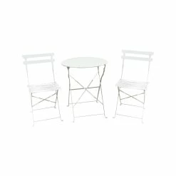 Coupon ⌛ Australia Sale - Marquee Coconut Milk Troca 3 Piece Steel Bistro Setting 🤩