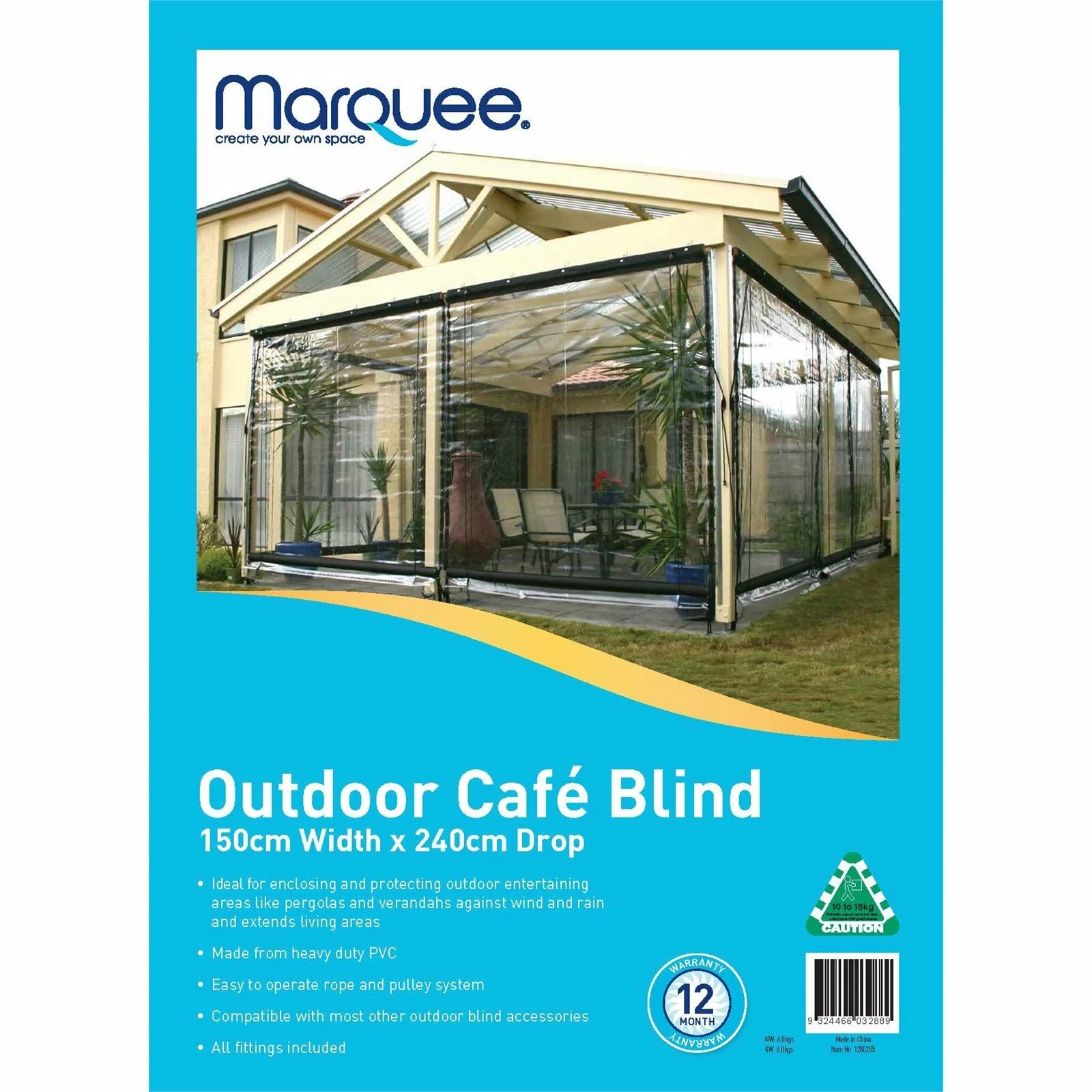 Best reviews of ⌛ Australia Sale - Marquee PVC Outdoor Cafe Blind - 1500mm X 2400mm Clear 🔥 2 Best reviews of ⌛ Australia Sale - Marquee PVC Outdoor Cafe Blind - 1500mm X 2400mm Clear 🔥 - Image 2
