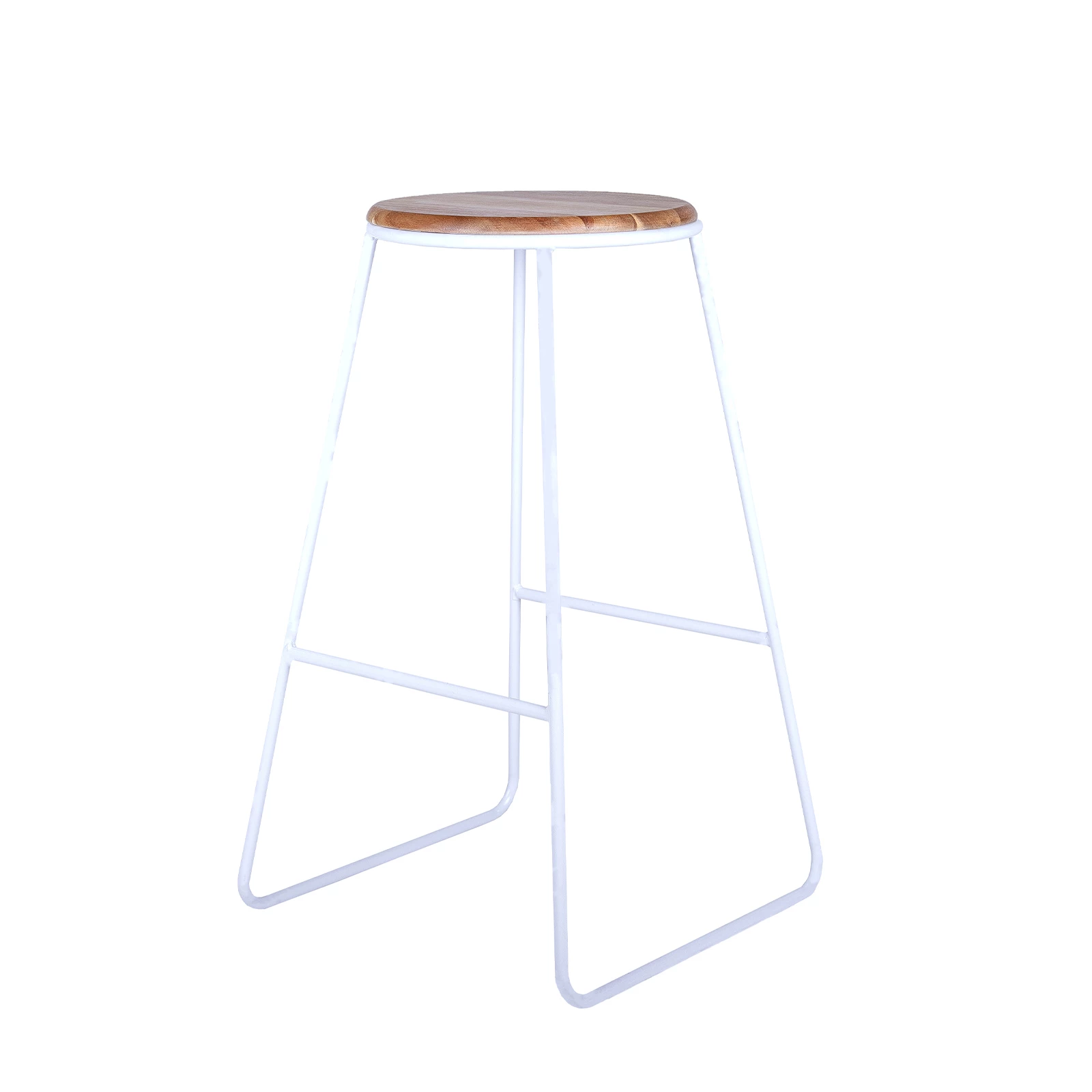 Best Sale ๐ Australia Only - Marquee Industrial Acacia Bar Stool White โ 2 Best Sale ๐ Australia Only - Marquee Industrial Acacia Bar Stool White โ - Image 2
