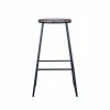 Coupon 💯 Marquee Industrial Acacia Bar Stool Black - To Australia 💯