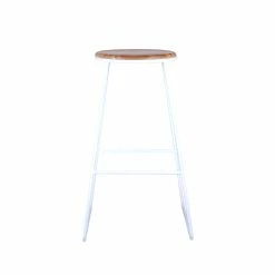 Best Sale 😍 Australia Only - Marquee Industrial Acacia Bar Stool White ⌛