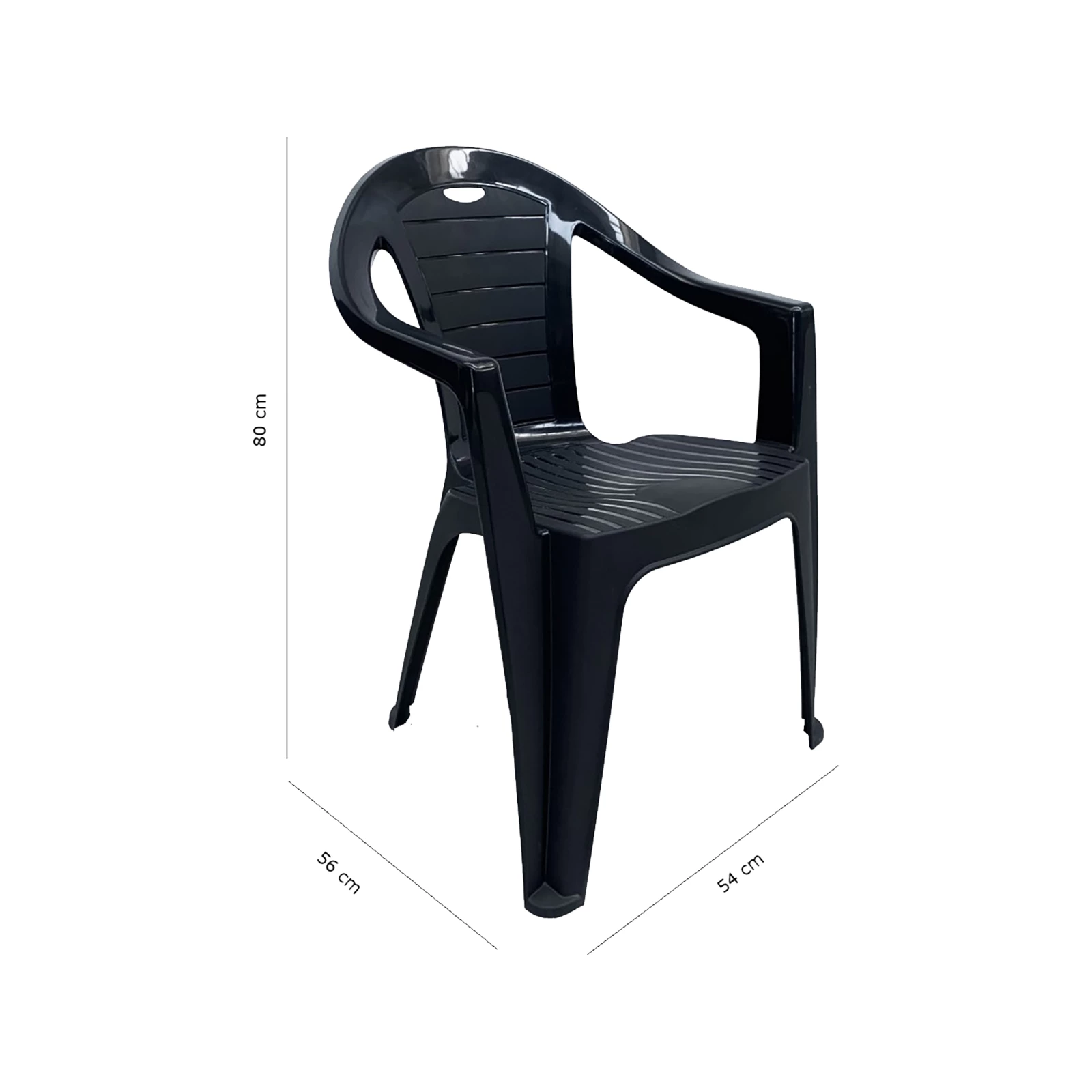 Wholesale ✨ Australia Sale - Marquee Anthracite Pisa Bistro Resin Chair Other ❤️ 2 Wholesale ✨ Australia Sale - Marquee Anthracite Pisa Bistro Resin Chair Other ❤️ - Image 2