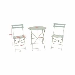 Outlet ⭐ Australia Only - Marquee Green Bay Troca 3 Piece Steel Bistro Setting 🌟 -MARQUEE Store 9b0ef76179924fd895d59e86ce3e9ab2