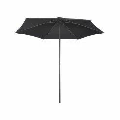 Discount ❤️ Australia Only - Marquee 2.5m Round Spritz Market Umbrella Black 👍