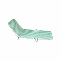 Best Sale 🧨 Australia Only - Marquee Striped Adjustable Sunlounge - Green 😉