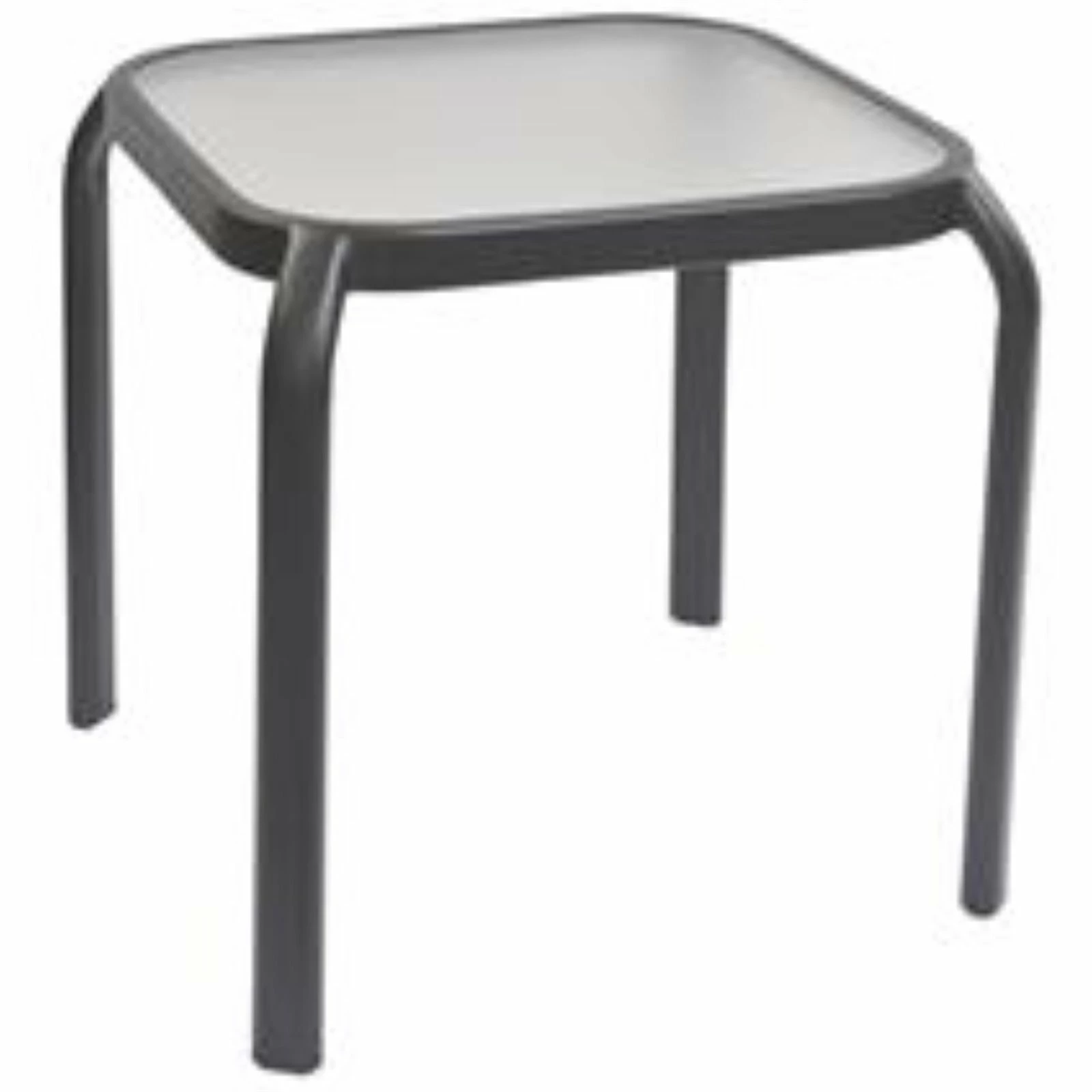 Brand new ⌛ Australia Sale - Marquee Square Glass Top Steel Side Table Charcoal ⭐ 1 Brand new ⌛ Australia Sale - Marquee Square Glass Top Steel Side Table Charcoal ⭐