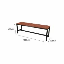 Best Sale ⭐ Australia Sale - Marquee 135cm Trentham Outdoor Bench Black And Natural ⌛ -MARQUEE Store bd5d6c5985ec4eb4b9003f9fc73a2c3a