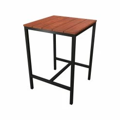Best Pirce 🥰 Australia Sale - Marquee 65cm Trentham Outdoor Bar Table Black And Natural 🥰