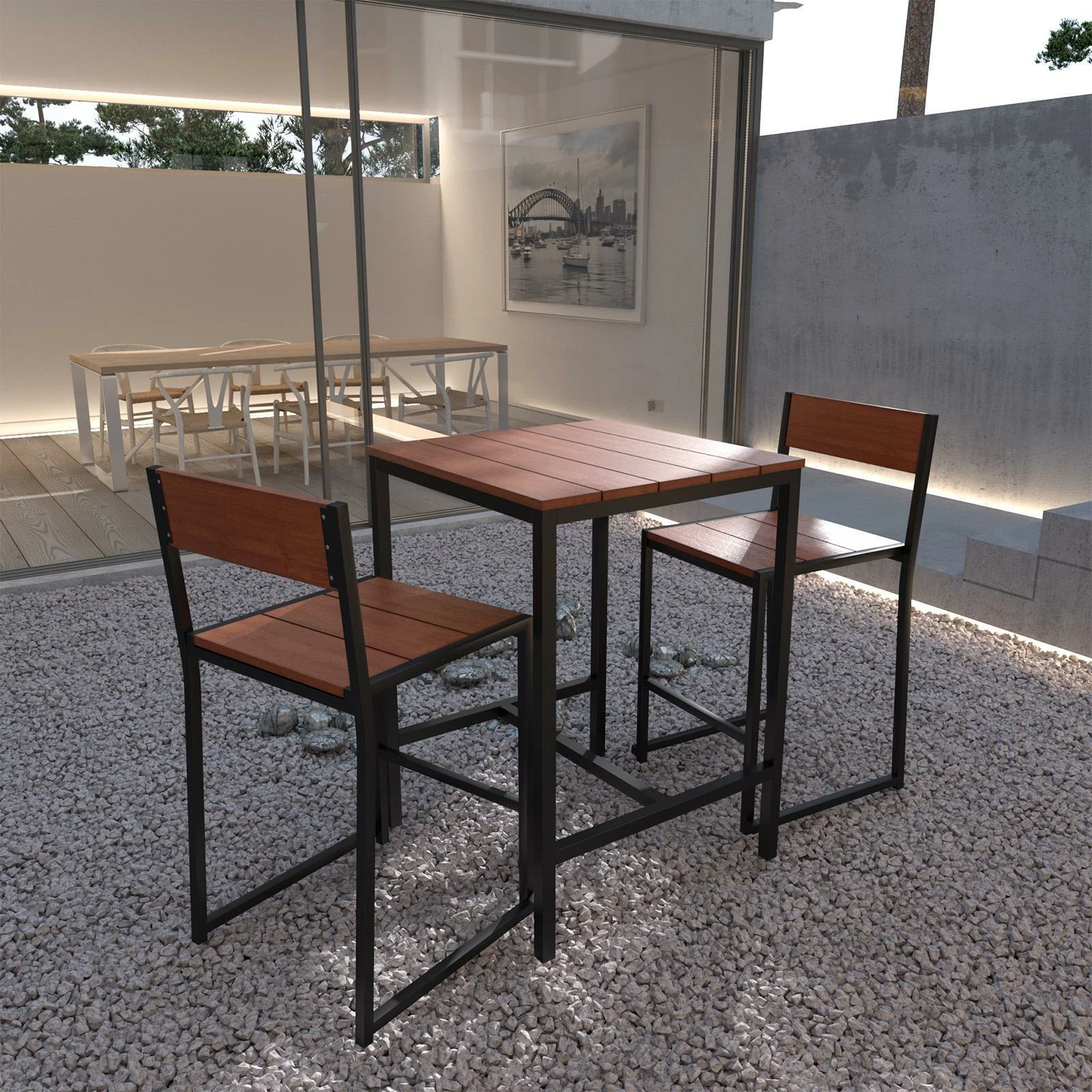 Best Pirce ๐ฅฐ Australia Sale - Marquee 65cm Trentham Outdoor Bar Table Black And Natural ๐ฅฐ 2 Best Pirce ๐ฅฐ Australia Sale - Marquee 65cm Trentham Outdoor Bar Table Black And Natural ๐ฅฐ - Image 2