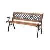 Buy ⭐ Australia Sale - Marquee Cast Iron Back Timber Bench Natural / Verdigris ✔️