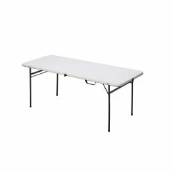 Best Sale ✨ Marquee 4ft Bi-Fold Trestle Table White - To Australia 🧨